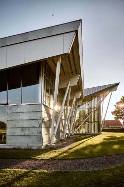 A steel façade with character provides room for sport organisations, Ringsted Sportscenter, Tværalle 8, 4100 Ringsted, Denmark